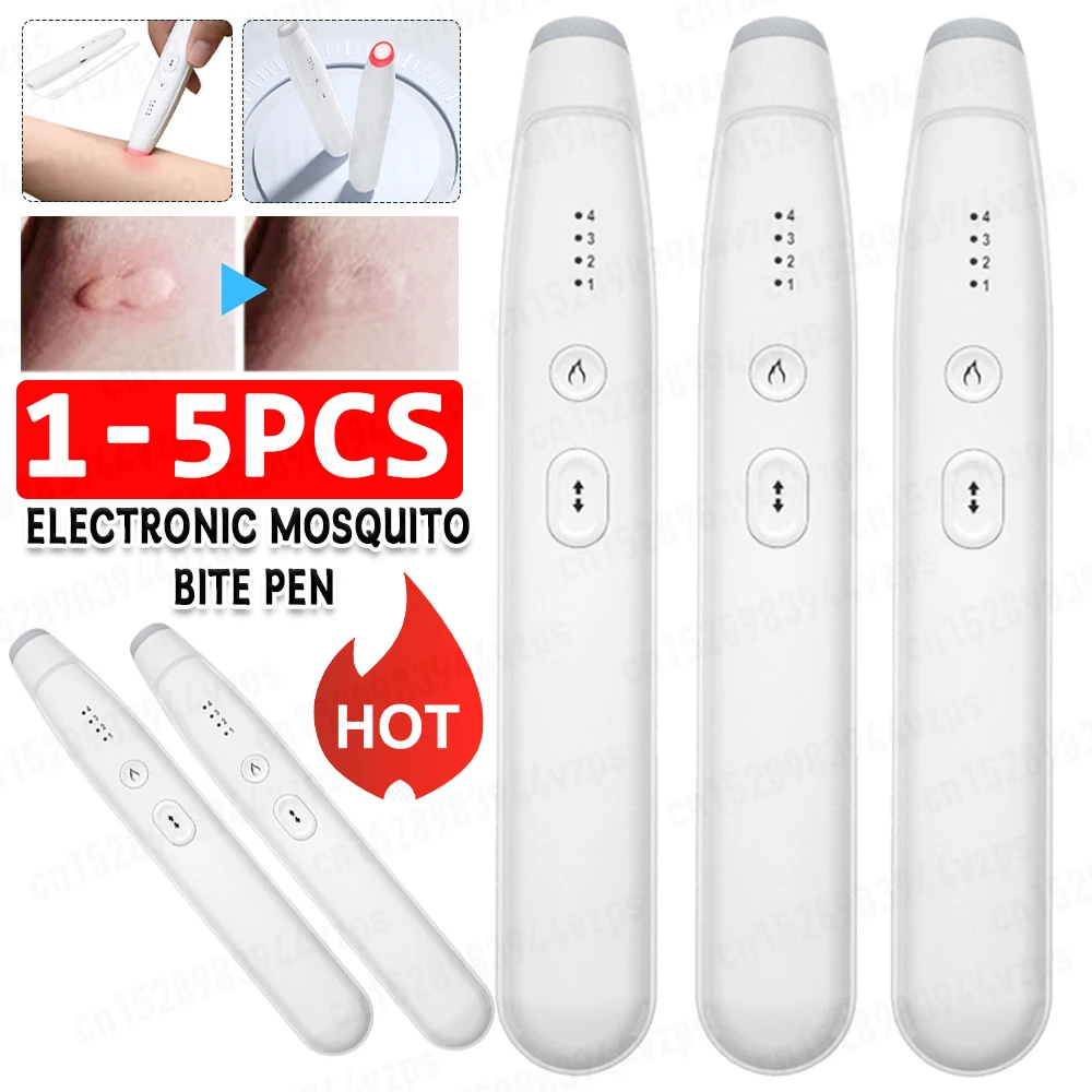 

5-1Pcs Portable Mosquito Insect Bite Relieve Itching Pen Eco-Friendly Mosquito Bite Heat Pen Physical Anti-Itch Pen Mosquito Pen