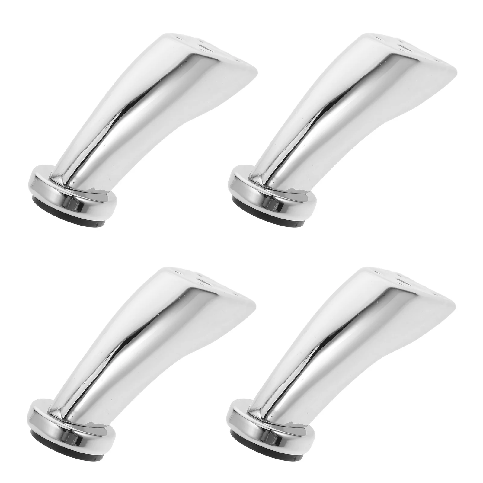 4Pcs Metal Furniture Legs 9Cm Height Heavy Duty Sturdy Support Chrome Finish Modern Design for Sofa Table Cabinet Bench