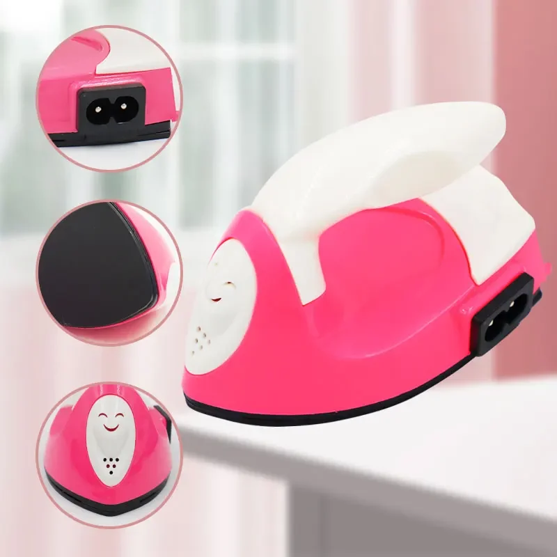 Fast Heated! Travel Electric Iron Handheld Mini Iron Children Electric Iron Hotfix Applicator for Patches Garment Stones