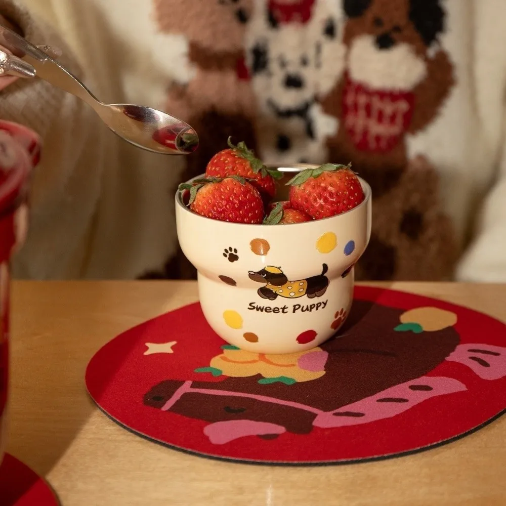 

Placemat Cartoon Pony Placemat Anti-scalding Non Slip Cup Mat Water Absorbent Blessing Table Mat Table Setting