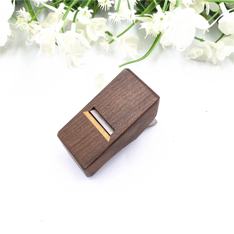 Handle-less Rosewood Mini polishing Plane Flat bottom Planes Edge wooden Planer 70mm, Woodworking Trimming Hand Tool Manual Push