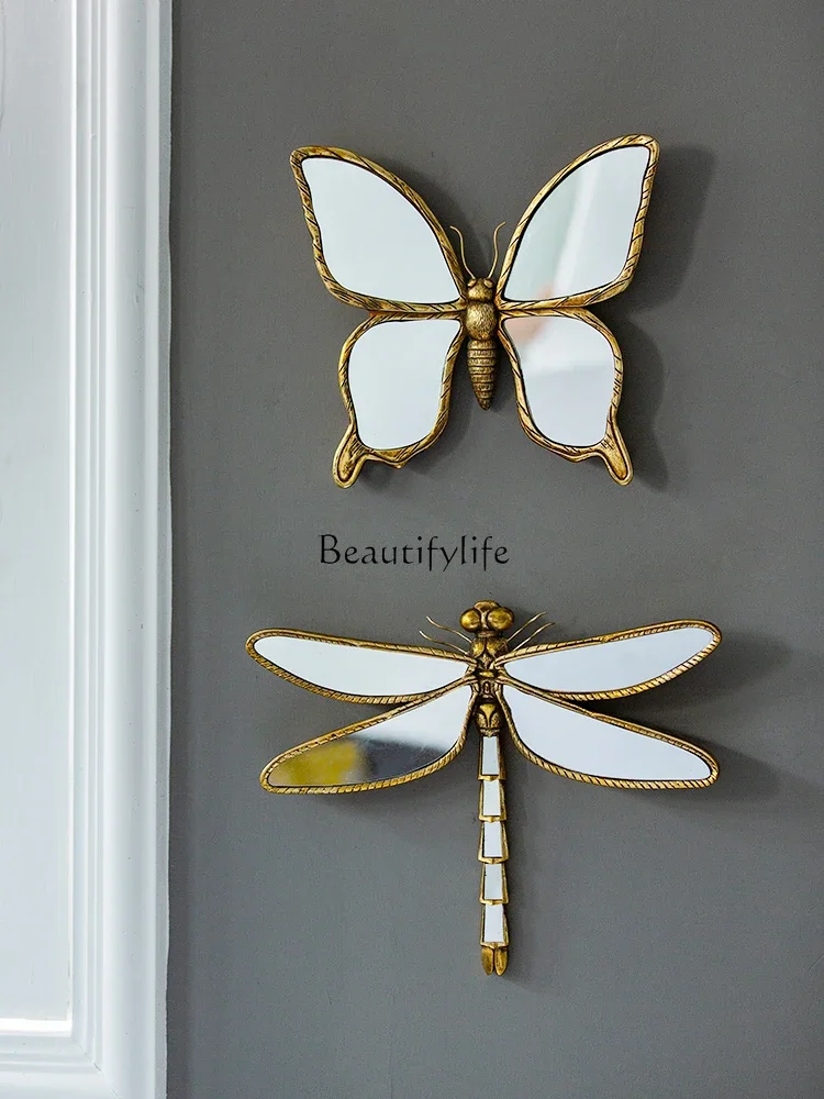 

ld 30Butterfly Vintage Ornament Background Wall Decorations Pendant French Hallway Creative Wall Decoration