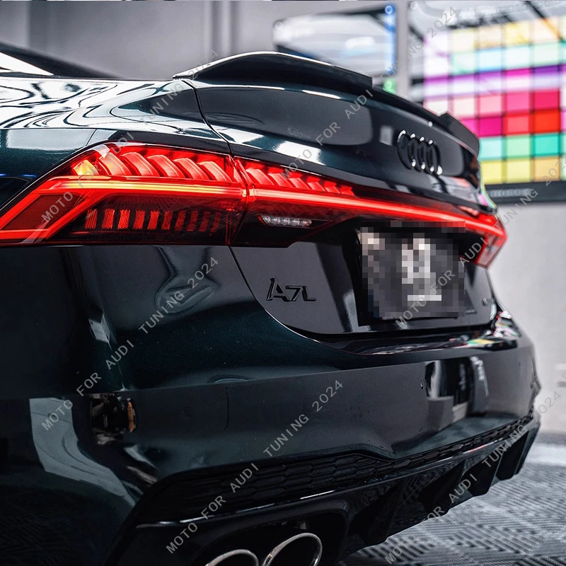 

Для Audi A7 RS7 A7 S-Line S7 C8 C8 Facelift 2017-2025 Автомобильный задний багажник, багажник, спойлер на крышу, крыло, задний спойлер, сплиттер, Bodykit Tuning