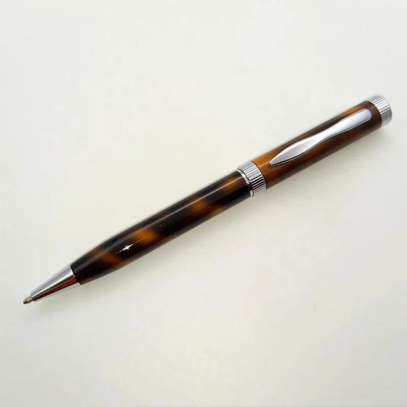 Boutique Leopard Metal Ballpoint Pen Advanced Metal Rod 0.7MM Rotating Core Business Office Collection Stationery Supplies Gift