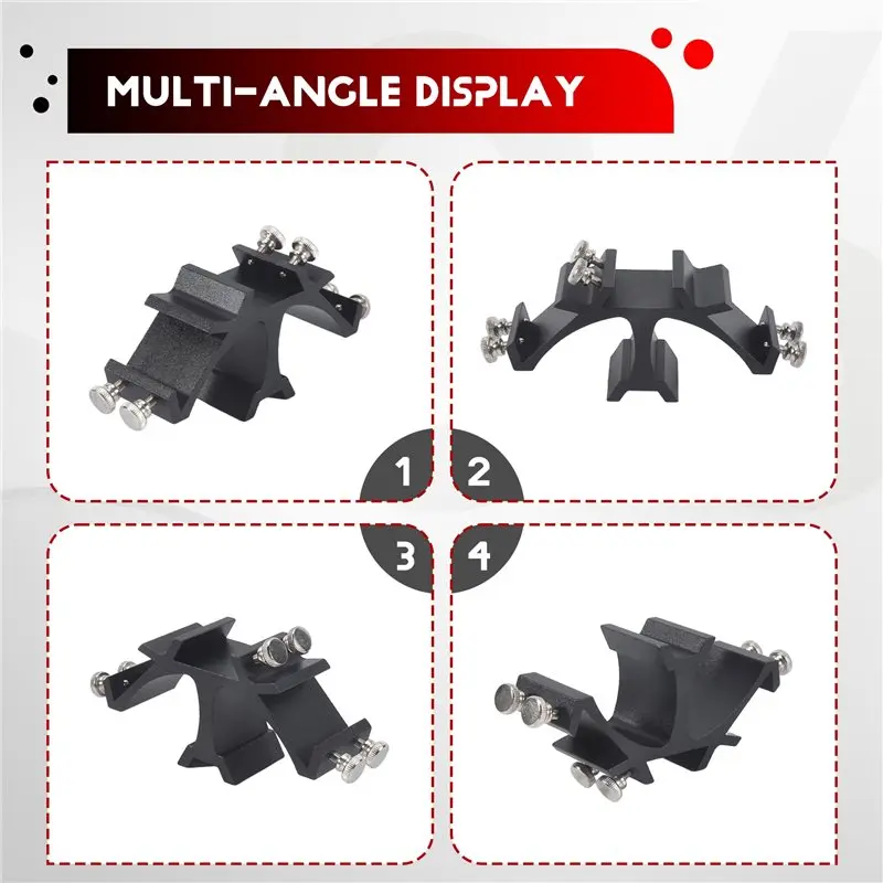 ABWR-For Starpal Finderscope Bracket Dual Finder Scope Mounting Bracket For Astronomical Telescope Finderscope Bracket