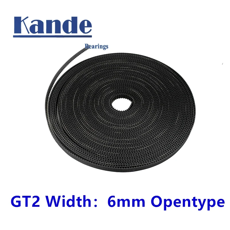 GT2 Width 6mm 1m 2m 5m 10m / Lot  Open Type  Timing Belt Width 6mm GT2 Belt Rubber  Fiber Cut for 3D Printer Engraving Machine