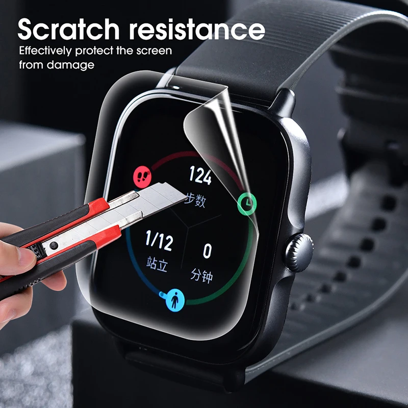 Película protectora de TPU suave para Amazfit GTS 3 GTS3, Protector de pantalla de reloj, antiarañazos, para AmazfitGTS3