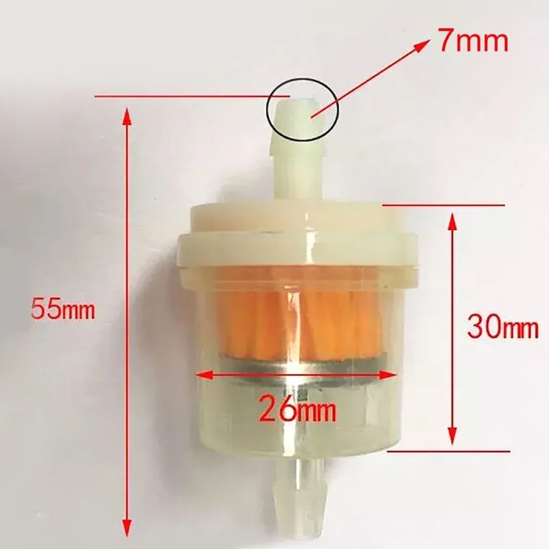 

New 10pcs Universal Gasoline Gas Fuel Gasoline Oil Filter For Scooter Motorcycle Moped Scooter Dirt Bike ATV Fuel Filter