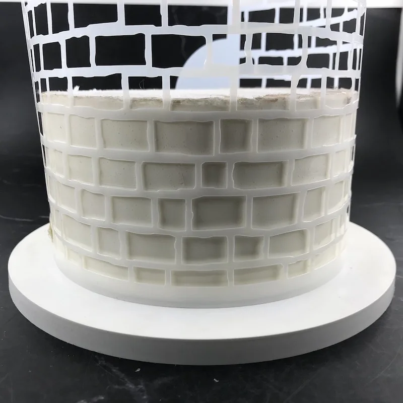 YOMDID Fondant Cake Mesh Printing Mold Embossing For Decorating Tool Sugar Sieve Mould Biscuit Dessert Cake Edge Making Stencils