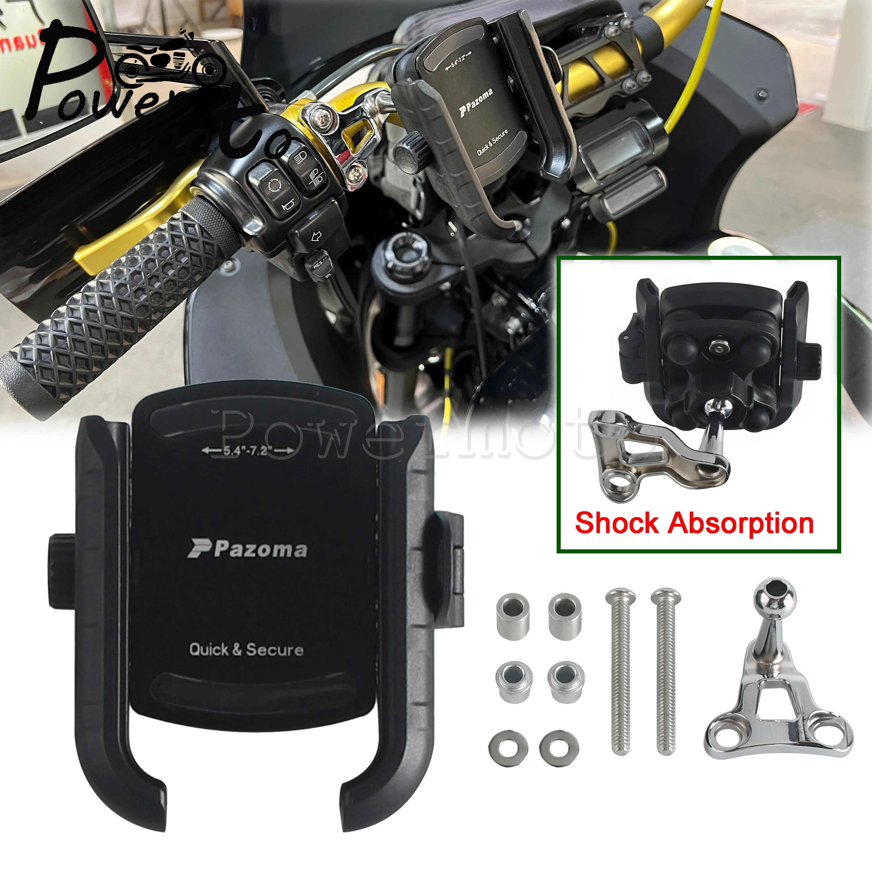360° Rotation Mount Motorcycle Phone Holder For Harley Road Glide FLTRX FLTRXS FLTRUSE FLTRU Navigation Smartphone Stand 2015-23