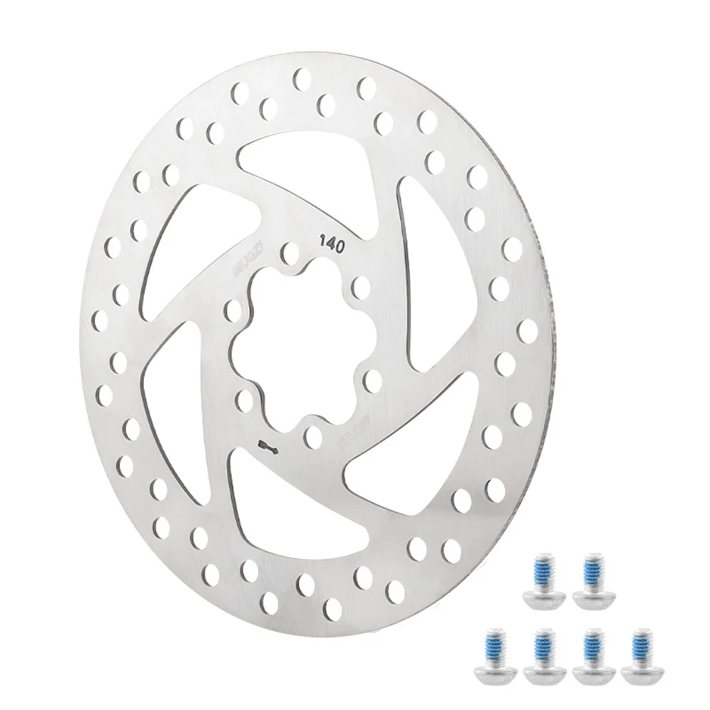 Brake Pads Disc Brake Bike Disc Brake Linings +/- 0.15mm Lateral Deflection 140/160mm Diameter 1pc Silver Steel