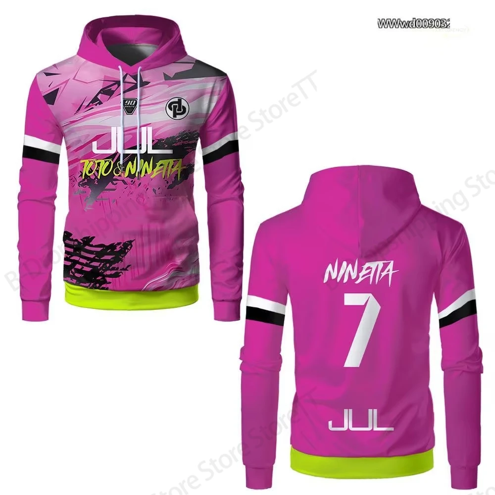 Hoodie 3D Print New Jersey 90 Minutes Serie MM9 JUL 2025, Hoodie Kasual Fashion Pria Wanita, Sweatshirt Olahraga, Baju Olahraga Pria
