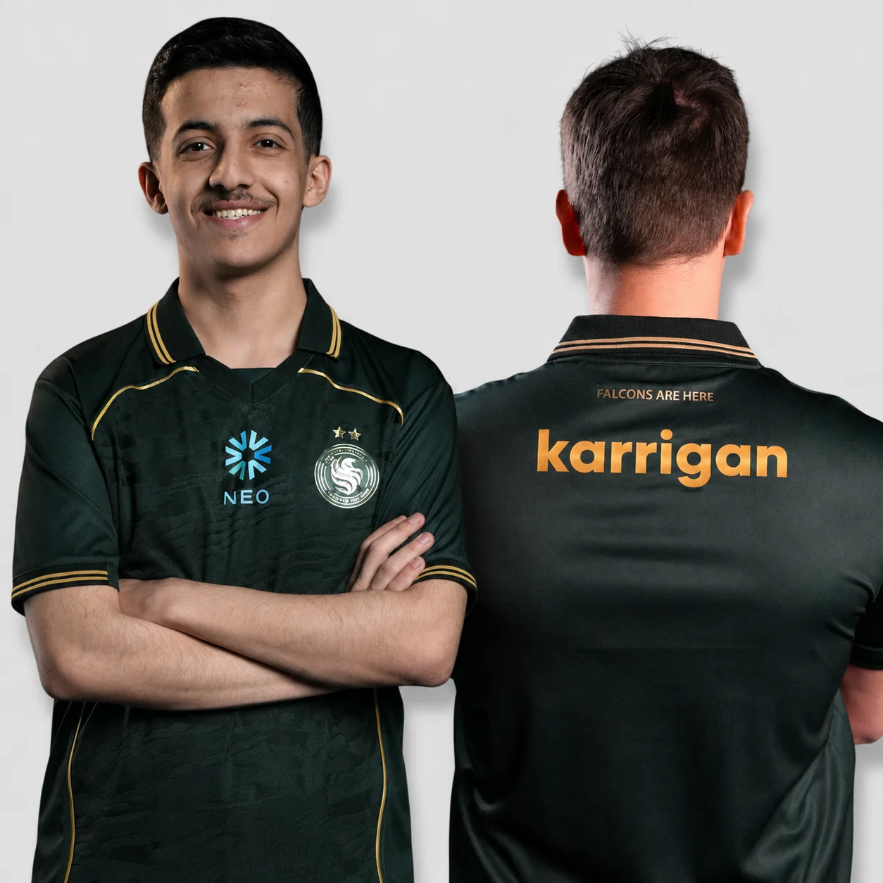 New Team Falcons 2026 Training Uniforms CS2 Esports NIKO M0NESY Kyousuke Jersey T-shirts Men's Tee Gifts Custom Name V-neck Polo