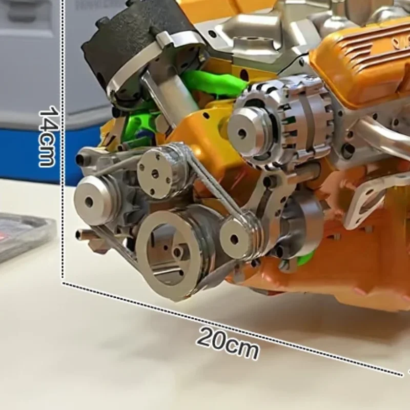 Kit de moteur Binray Cison V8 Kits de modèles de moteur à petit bloc à gaz Mini construisez votre propre tige Kits de moteur de course Cison qui fonctionne