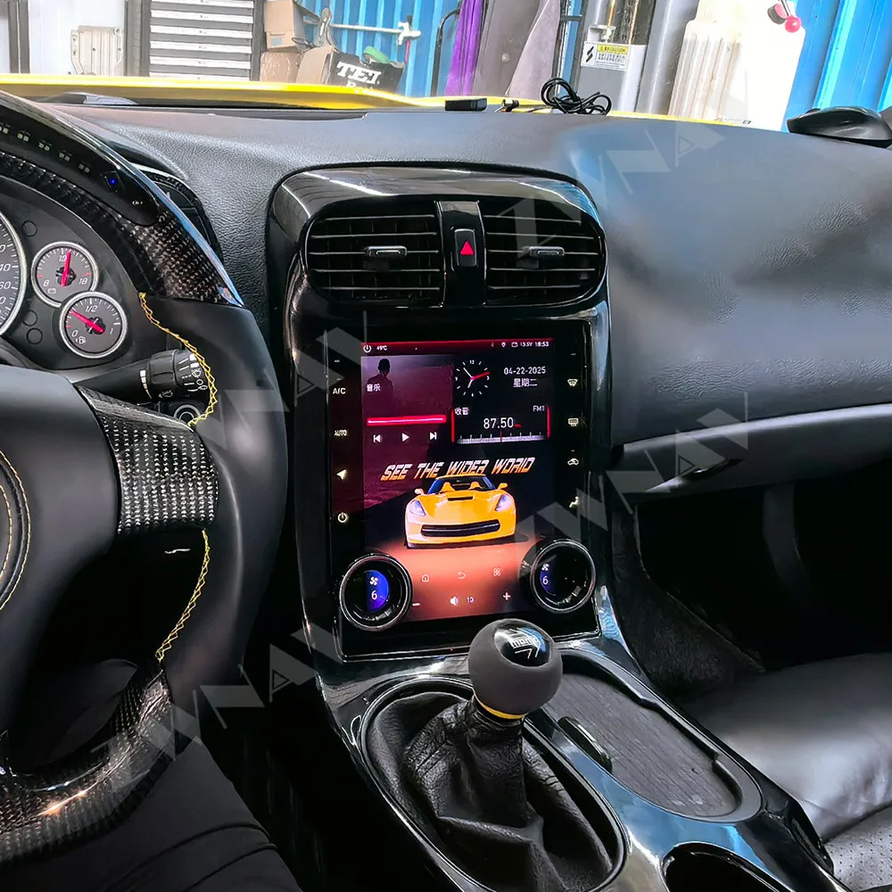 

10,4-дюймовый сенсорный экран для Corvette C6 2005-2013 Android 14 GPS-навигация WIFI 4G BT Carplay Автомобильный мультимедийный плеер Головное устройство
