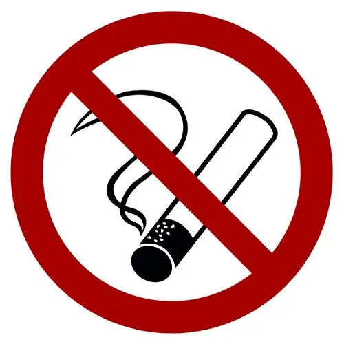 

Customization Stickers with Warning Signs No Smoking for Outdoor and Indoor Use waterproof Prevent bask in Decal PVC