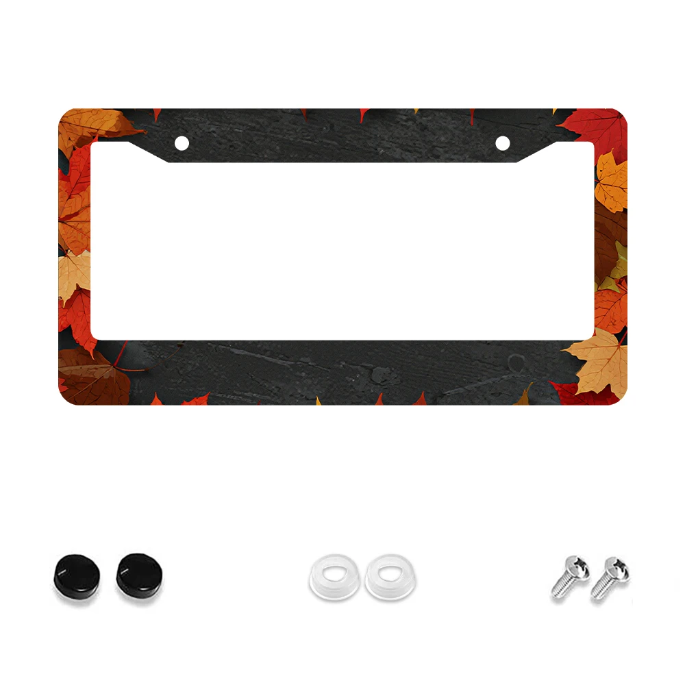 

1 шт., рамка номерного знака с 2 отверстиями в стиле ретро, разноцветный алюминиевый материал, 6x12 дюймов с комплектом винтов, уникальный Ca