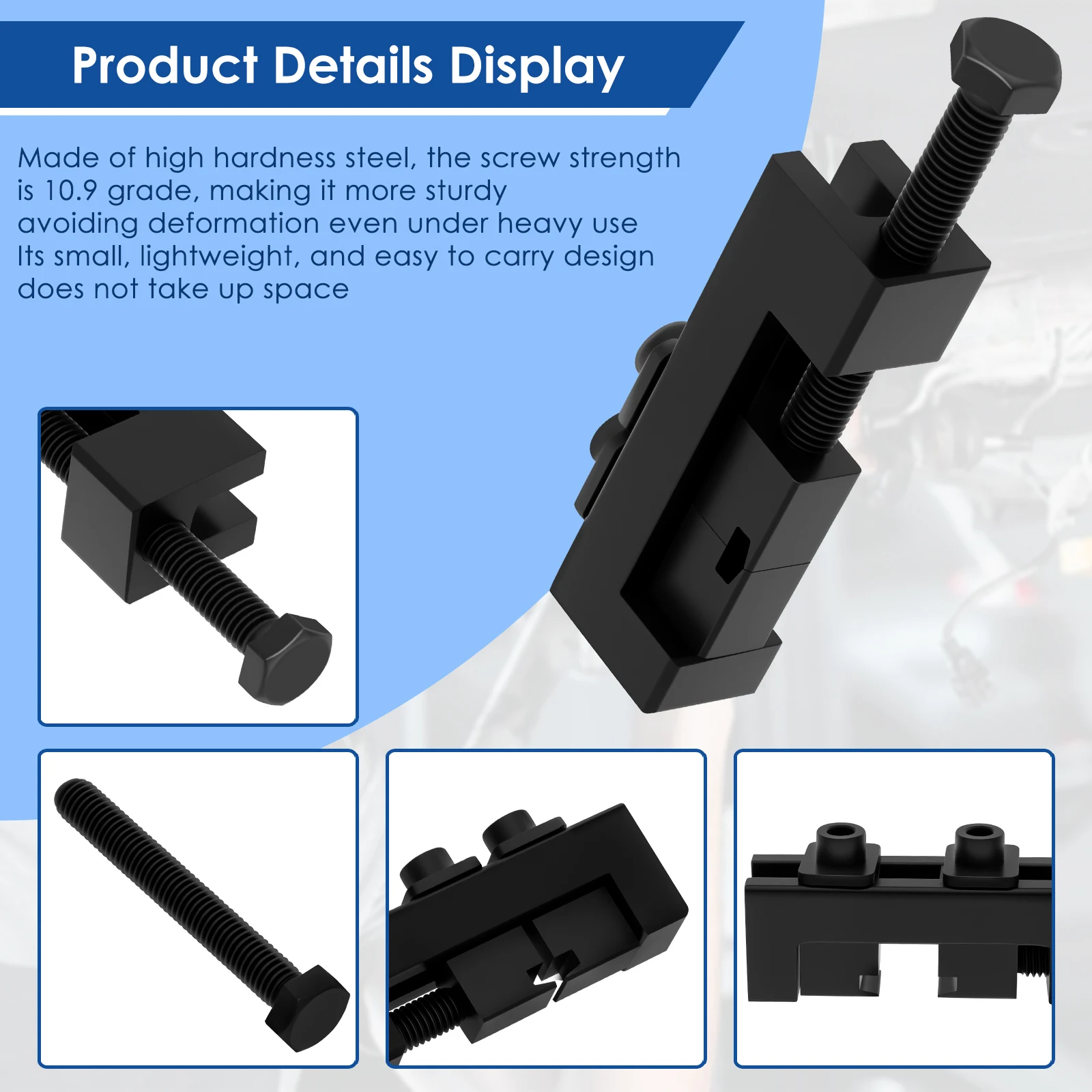 Drive Shaft Boot Clamping Tool Steel Ball Cage Clamp Locking Tool Precise Efficient Ball Lock Fastening Device for Car Accessory