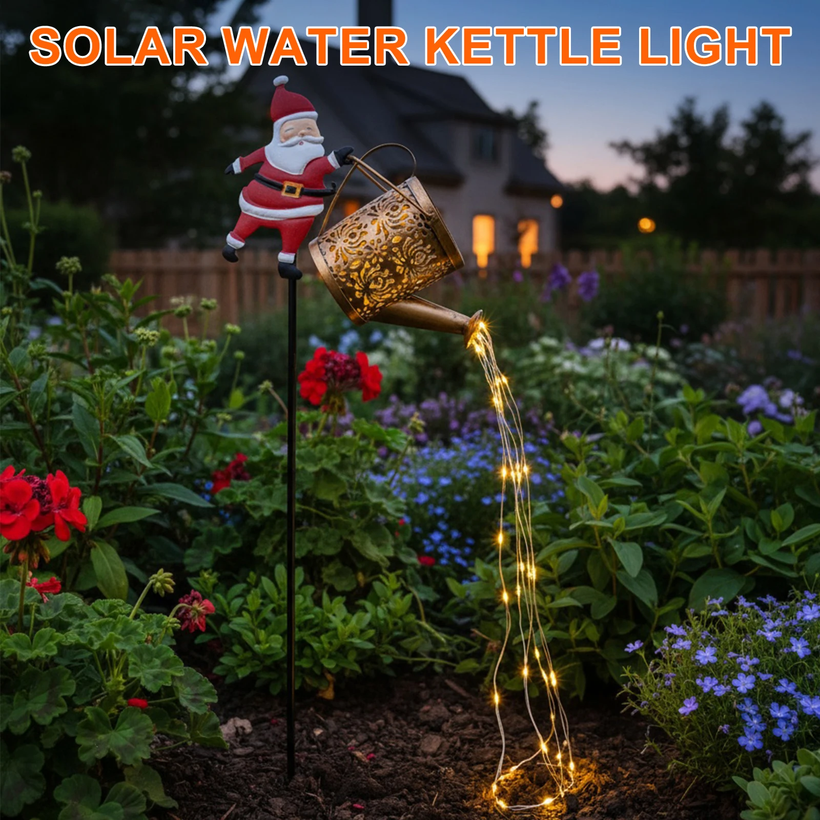 Solar Kerstman Gieter met LED Licht Tuin Gazon Kerstverlichting Outdoor Decoratieve Zonne-verlichting Outdoor Decoratie