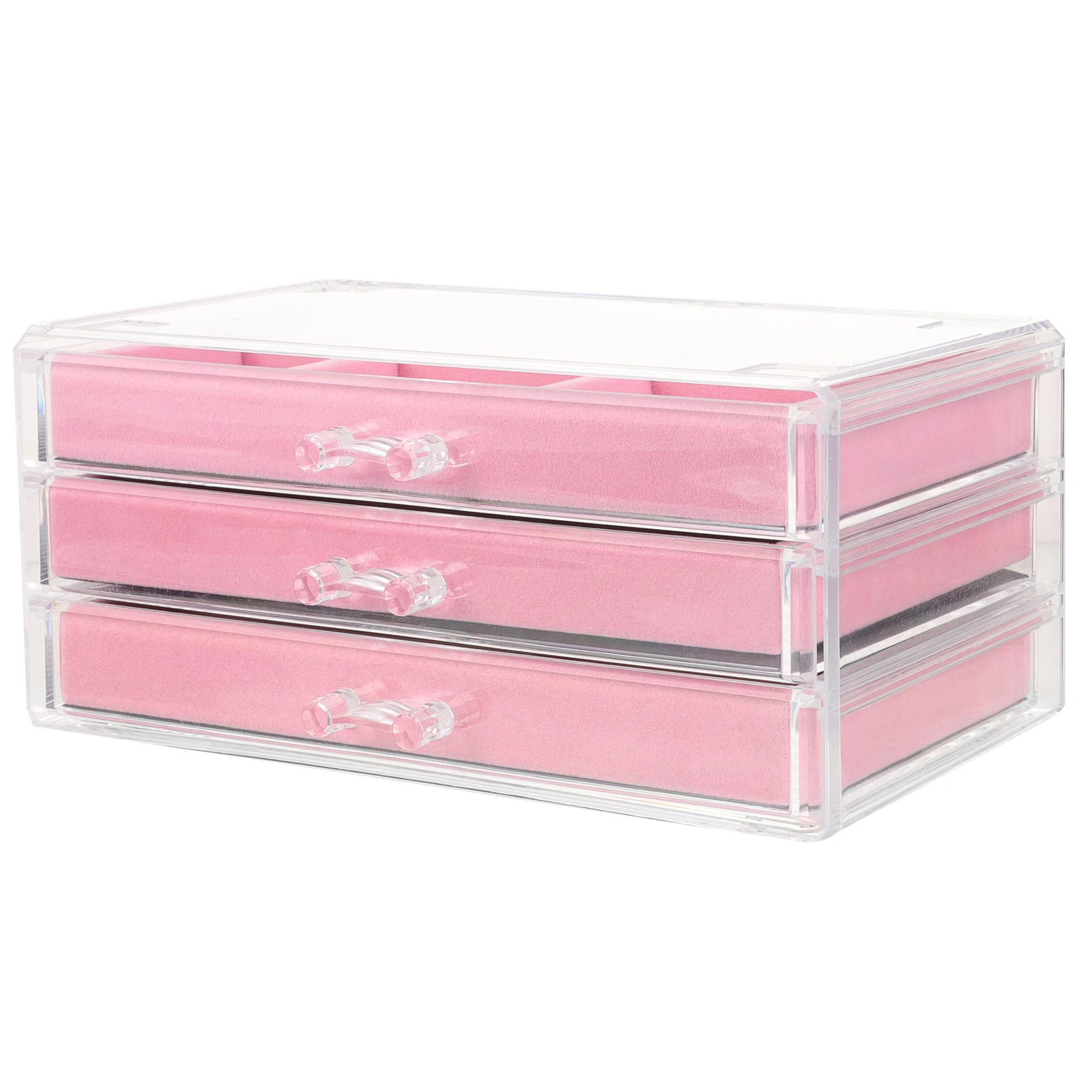 

1 set Jewelry Desktop Cabinet 4 Drawer Organizer Sundry Holder for Home Office Makeup Storage Case Desktop for Women