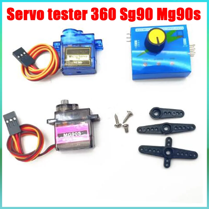 Servo engranaje de Metal para modelo de helicóptero, barco para Arduino Esp32, avión de juguete, modelos de helicóptero de ala fija 360 Sg90 Mg90s