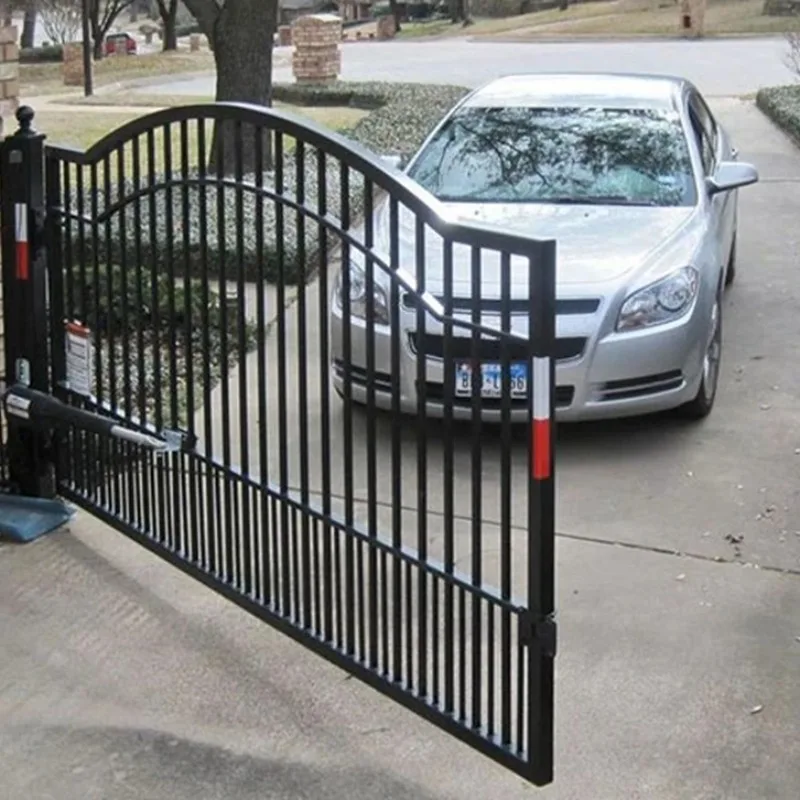 Double Swing Iron Gate-Thick Forged Anti-Rust Villa Entrance Gate, Custom Safety Driveway Gate, Home Villa Outdoor Yard Use