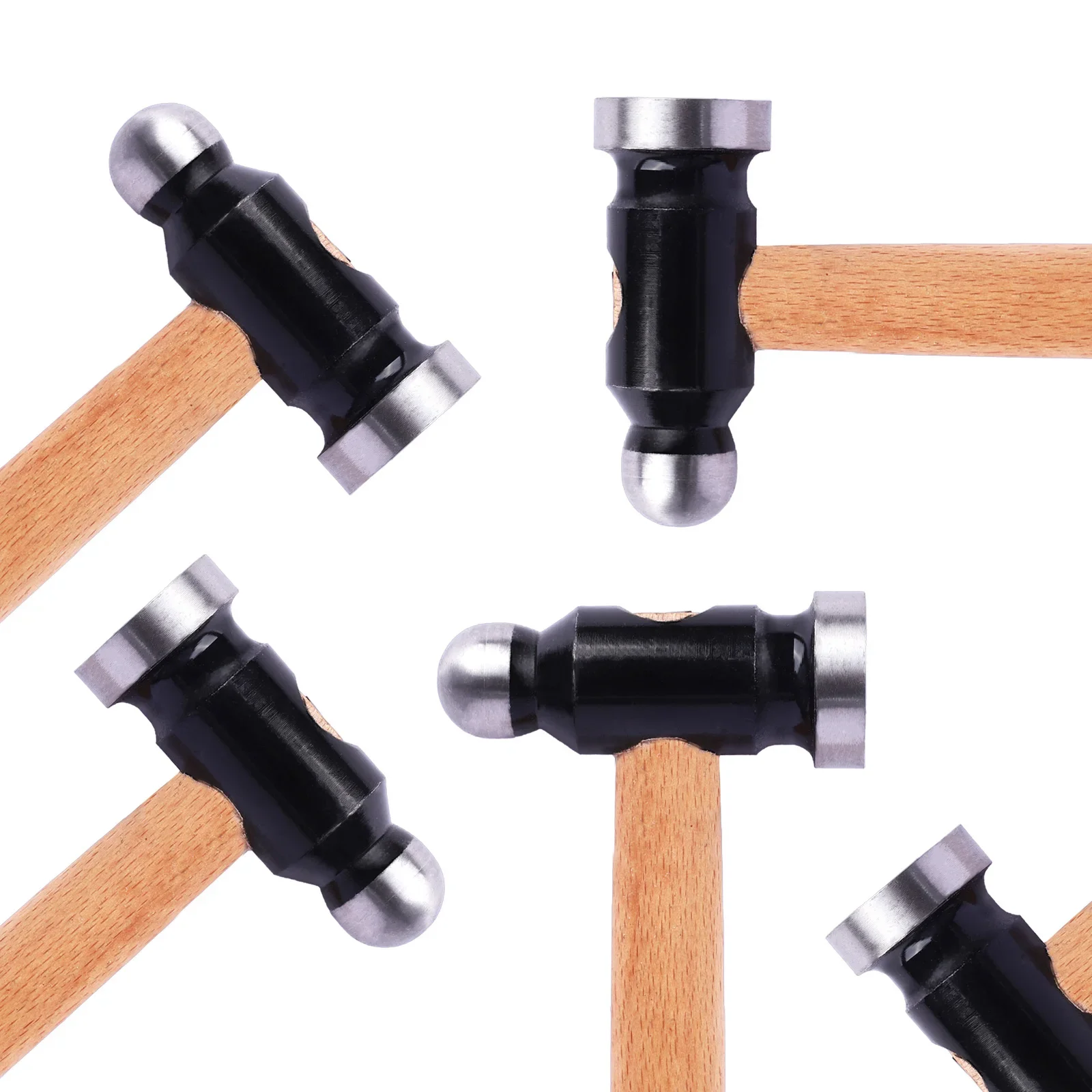 Marteau de chasse pour bijoux à tête ronde, manche en bois, maillet, petits marteaux pour bricolage, outil artisanal