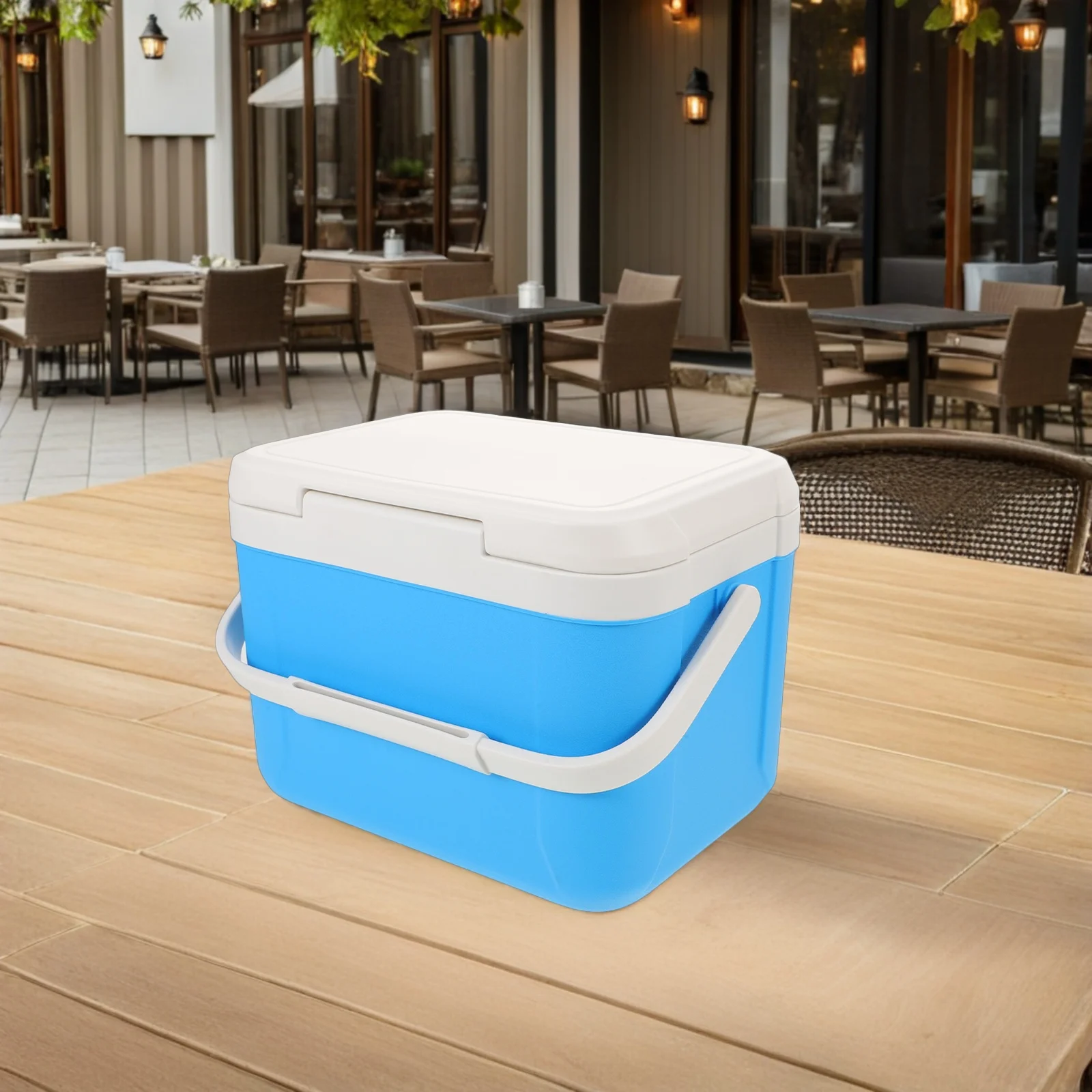 

1 Set 5.5L Portable Insulated Cooler Box For Camping Fishing Picnic Outdoor Travel Road Trip Beach Boating Adventure Car Use