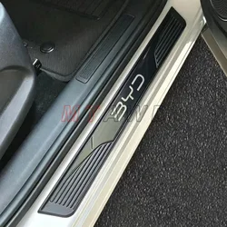 For BYD Shark Sealion 6 Seal U 2021-2026 Stainless Chrom Car Door Sill Scuff Kick Plate Guard Pedal Protector Cover Trim Styling