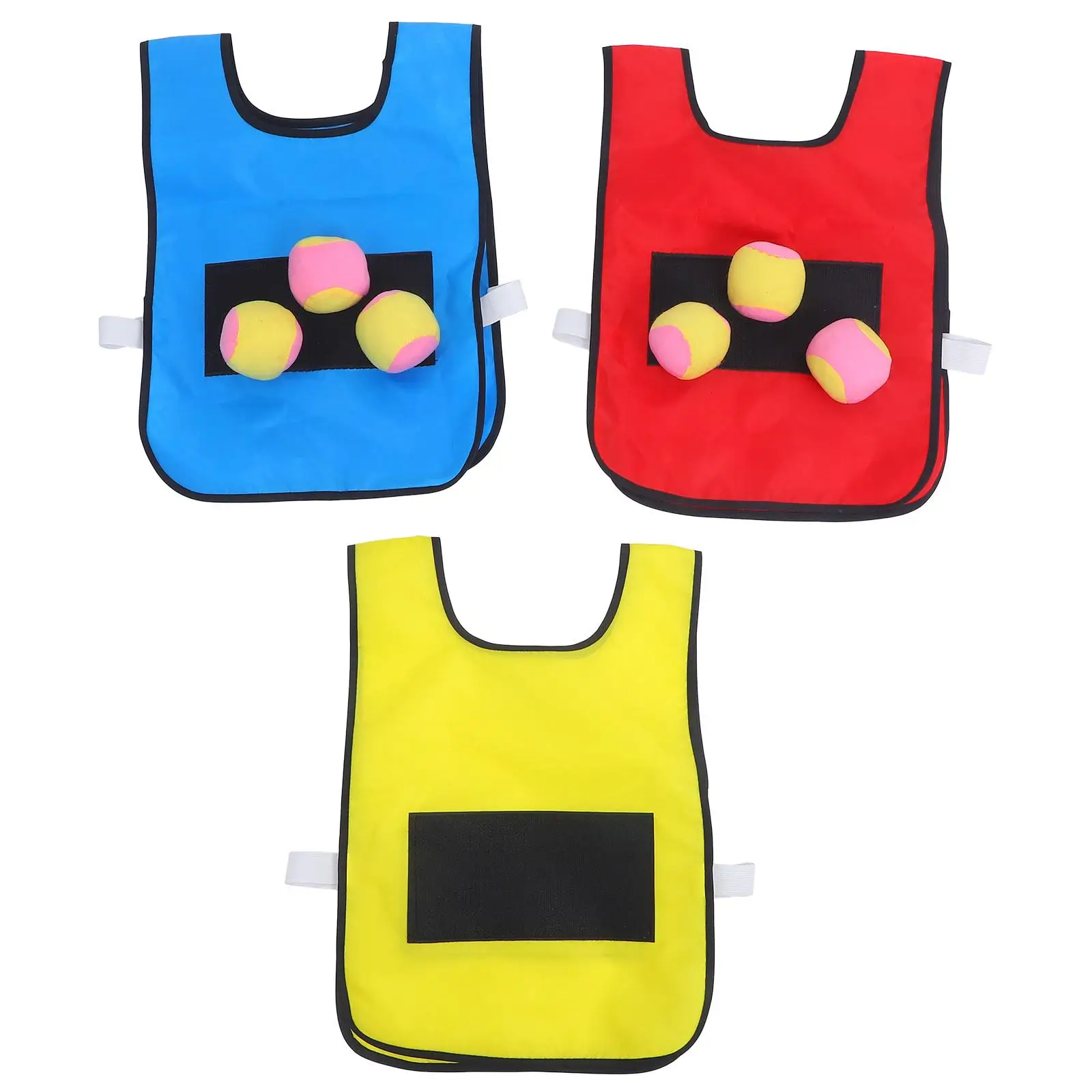 

Sticky Jersey for Kids Red Yellow Blue Colors 6 Balls Set Cloth Sponge Material Sticky Balls Toy Outdoor Games Toy