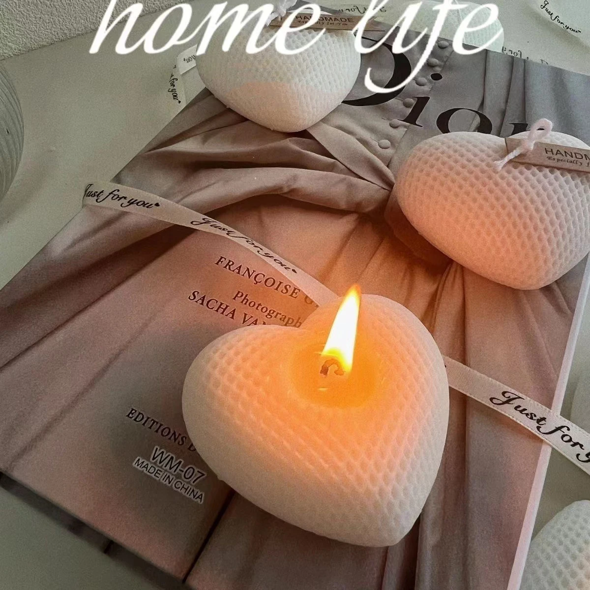 Valentine's Day Gifts Heart-shaped Scented Candle Handmade Candle Gifts for Guests Wedding Centerpieces for Tables Decor Candle