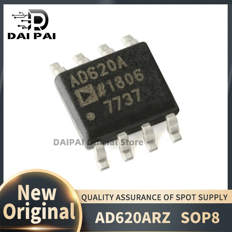 (10piece)100% New original AD620AR AD620ARZ AD620A AD620 SOP8 instrumentation amplifier Chipset