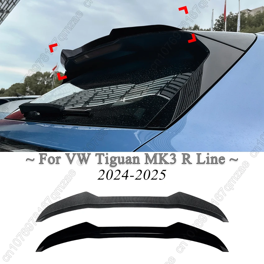 

Удлинители заднего спойлера автомобиля для VW Volkswagen Tiguan MK3 Rline 2024-2025, глянцевый черный ABS, комплекты заднего крыла, тюнинг