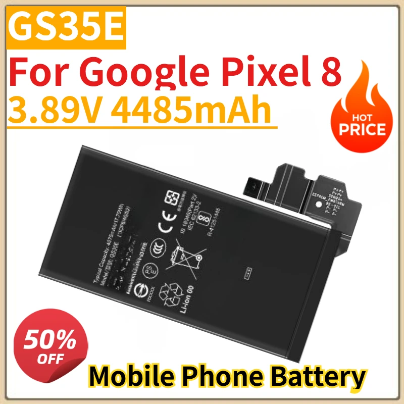 

High Quality New GS35E Mobile Phone Battery 3.89V 4485mAh for Google Pixel 8 Replacement Battery