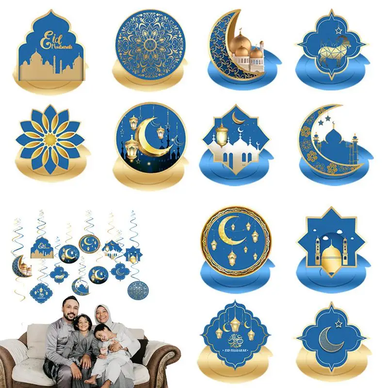 Eid Ornaments Spiral Al Fitr Eid Pendants Ornaments Bright Colors Eid Decorations Hang Swirls For Families Shop