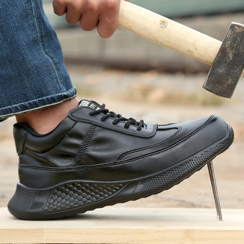 Safety Shoes, Puncture and Smash Resistant Work Shoes, Lightweight Safety Boots, Protective Shoes, Work Boots