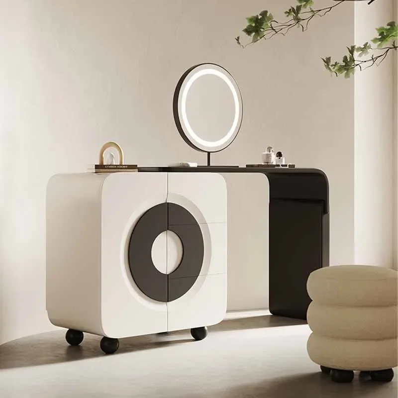 

Corner French White Dresser Bedroom Drawer Nordic Minimalist Small Modern Vanity Design Unique Coiffeuse Bedroom Furniture