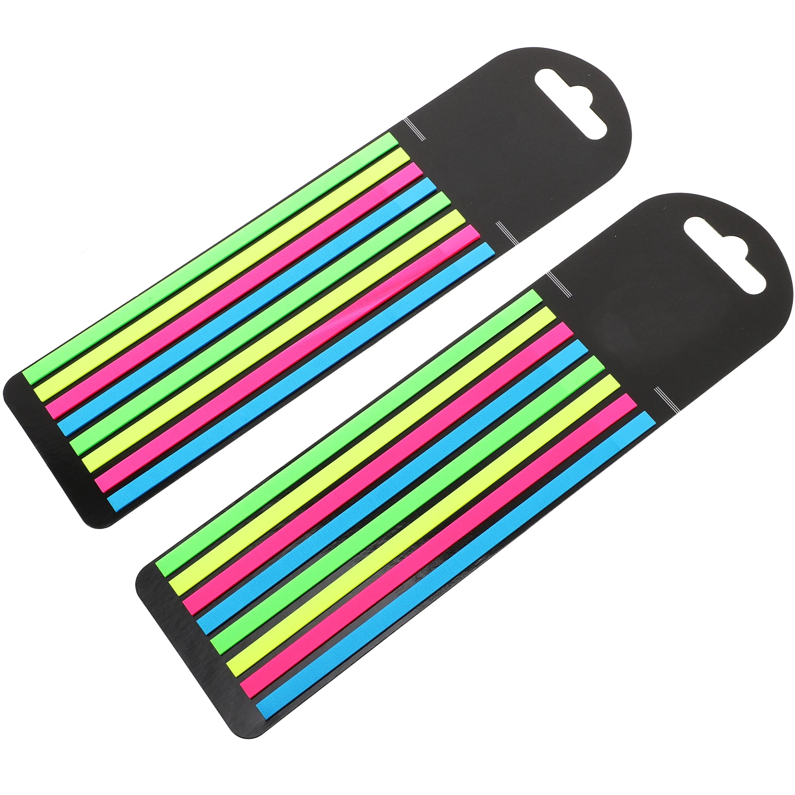 

2pcs Transparent Colorful Reading Strips Highlight Markers for Books Pages Practical Gifts Crafted