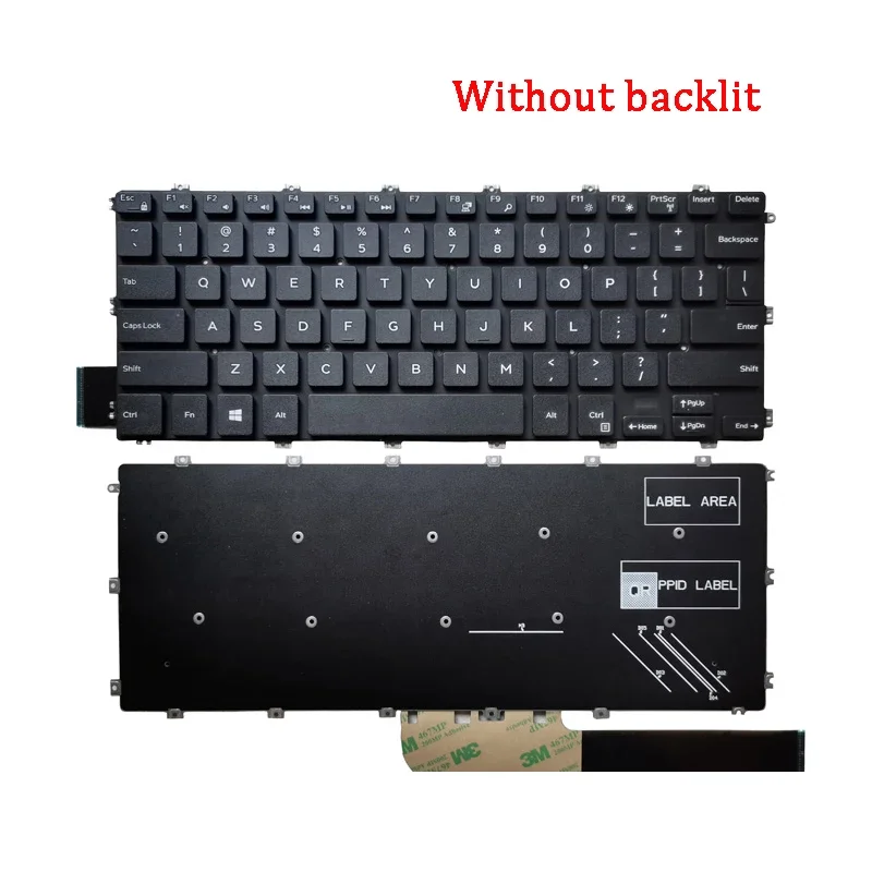 NEW Genuine Laptop Rreplacement Keyboard Compatible for DELL Inspiron 5480 5481 5482 5488 15-5580 5588 7580 V5481