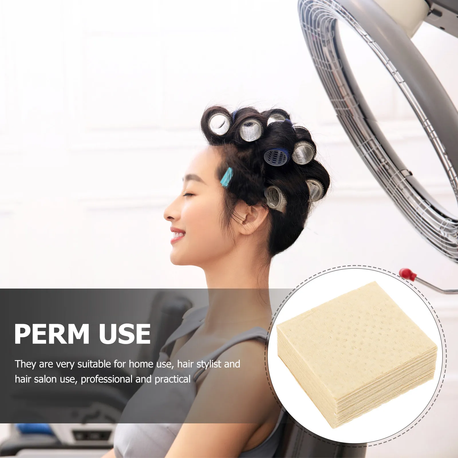 

1 Box Professional Hair Perm Paper Strong Absorbent No Odor High Temp Resistant for Cold Hot Perming Salon Home DIY Use