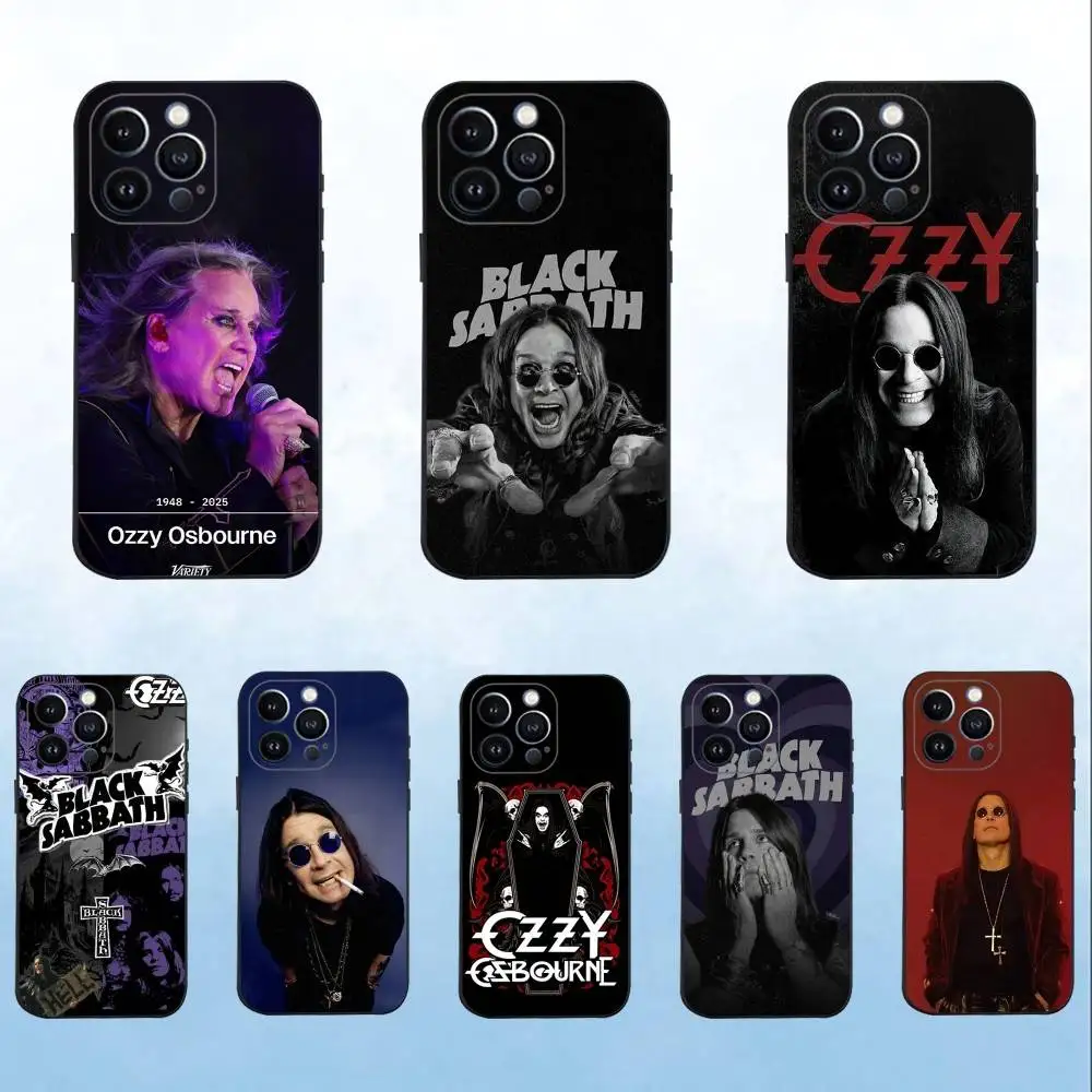 

O-Ozzy O-Osbourne Phone Case For iPhone 16,15,14,13,12,11 Plus,Pro Max,XS,X,XR,SE,Mini,8,7,Soft Silicone Black Cover