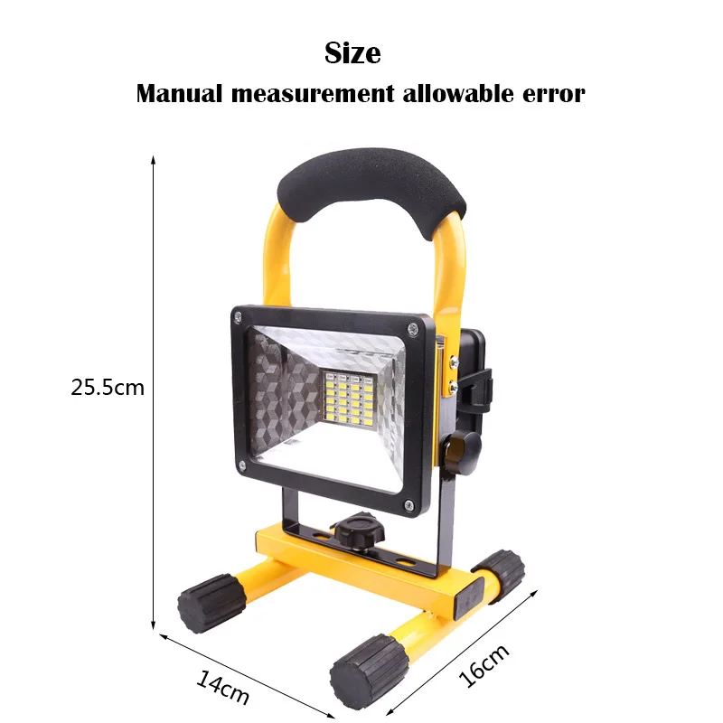 Led Portable Spotlight Rechargeable 18650 Battery COB Outdoor searchlight Work Light Lamp For Hunting Camping led Flashlight