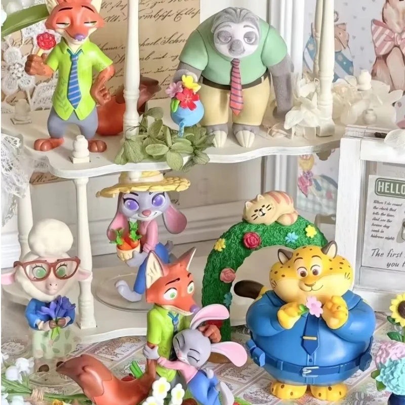 

Горячая 100% натуральная Toptoy Disney Zootopia Flower Language World слепая коробка ручной работы Judith Nick подарочный орнамент на складе