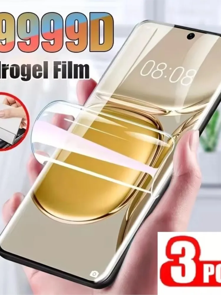 Film Hydrogel HD 3 pièces pour Samsung Galaxy S10 S10e S9 S8 Plus, protecteur d'écran