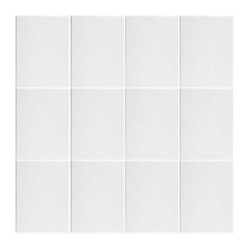 Juego 12 paneles espuma acústica autoadhesivos, paneles pared insonorizados forma rectangular, adecuados para