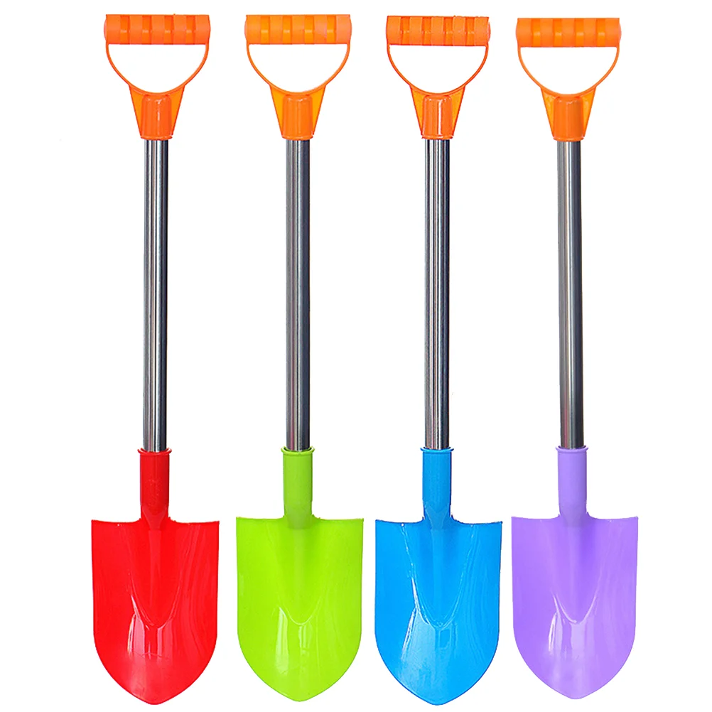 

4 Pcs Kids Sand Playset Beach Palstic Tool Dredging Toys Mini Shovels Spade