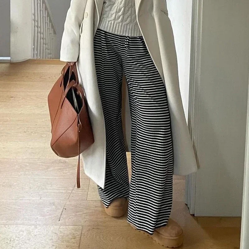 กางเกงลำลองทรงหลวมสำหรับผู้หญิงแนวสตรีทกางเกงขาม้าวินเทจแนวสตรีทสวยงาม Y2k