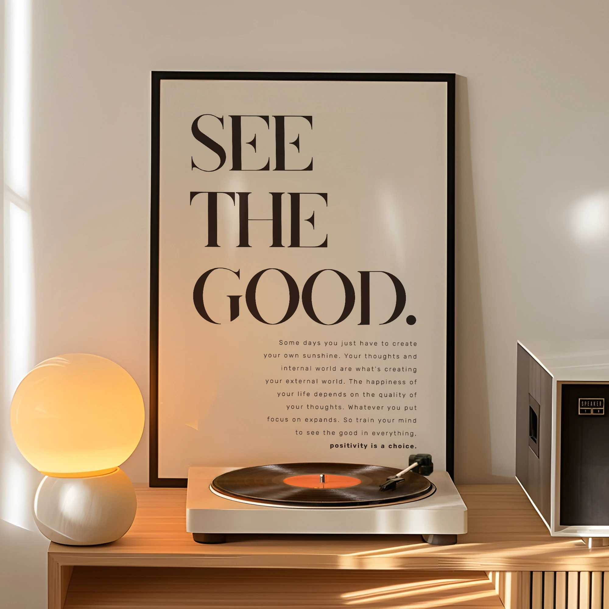 See The Good, druckbarer, inspirierender Zitat-Wandkunstdruck, Leinwandgemälde, Poster, Bild für Wohnzimmer, Schlafzimmer, Heimdekoration
