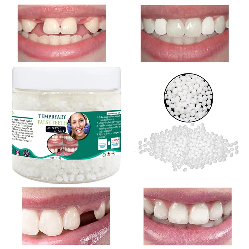 Resin FalseTeeth Temporary Tooth Repair Falseteeth Solid Glue Teeth Glue Teeth Gap Denture Fix Filling Safety Adhesive Make Up