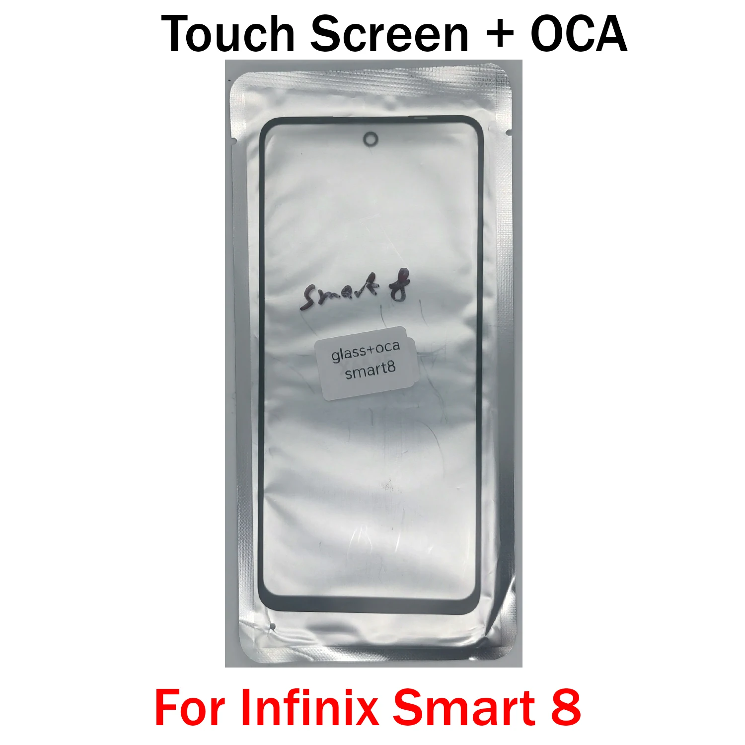 ل انفينيكس سمارت S4 S5 2 3 4 4C 5 6 7 8 9 HD Pro Plus Lite شاشة تعمل باللمس الزجاج الخارجي الأمامي + OCA